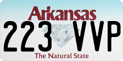 AR license plate 223VVP