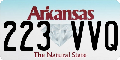 AR license plate 223VVQ