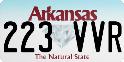 AR license plate 223VVR