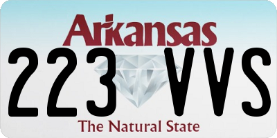 AR license plate 223VVS