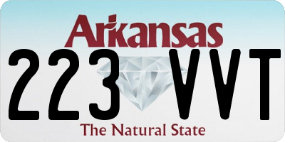 AR license plate 223VVT