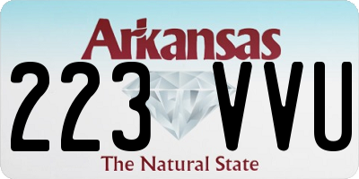 AR license plate 223VVU