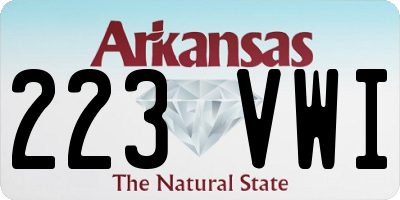 AR license plate 223VWI