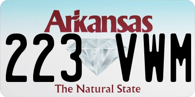 AR license plate 223VWM