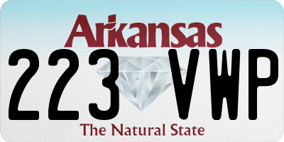 AR license plate 223VWP
