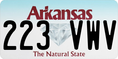 AR license plate 223VWV