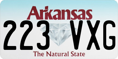 AR license plate 223VXG