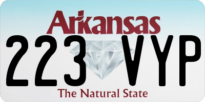 AR license plate 223VYP