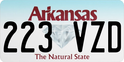 AR license plate 223VZD