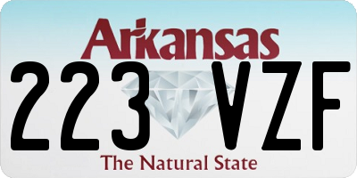 AR license plate 223VZF