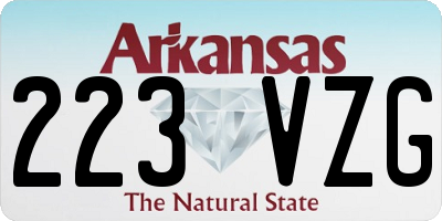 AR license plate 223VZG