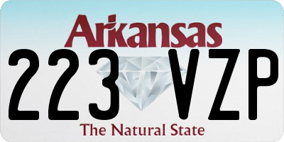 AR license plate 223VZP