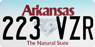 AR license plate 223VZR