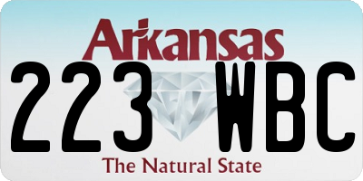AR license plate 223WBC