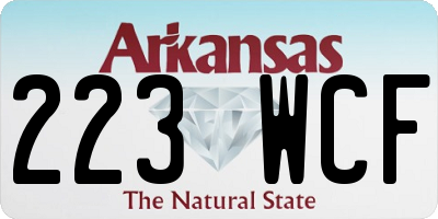 AR license plate 223WCF