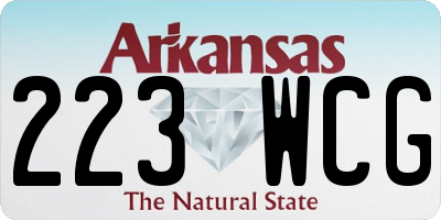 AR license plate 223WCG