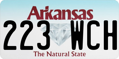 AR license plate 223WCH