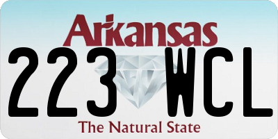 AR license plate 223WCL