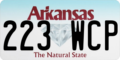 AR license plate 223WCP