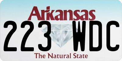 AR license plate 223WDC
