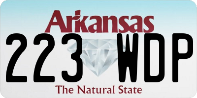 AR license plate 223WDP