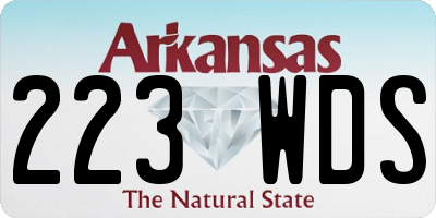 AR license plate 223WDS