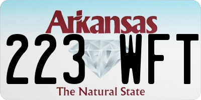AR license plate 223WFT
