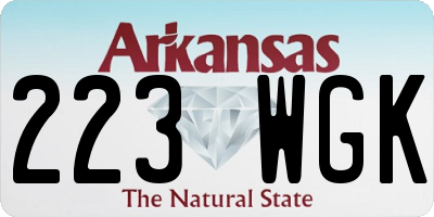 AR license plate 223WGK