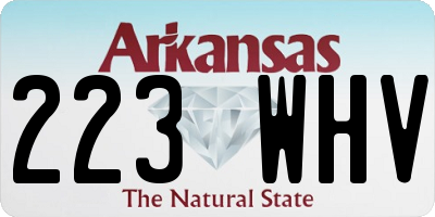 AR license plate 223WHV