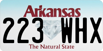 AR license plate 223WHX