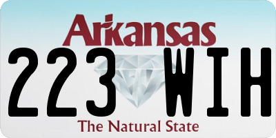 AR license plate 223WIH
