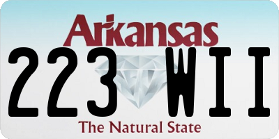 AR license plate 223WII
