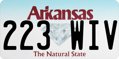 AR license plate 223WIV