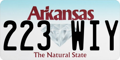 AR license plate 223WIY