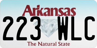 AR license plate 223WLC