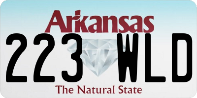 AR license plate 223WLD