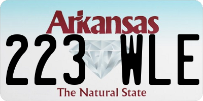 AR license plate 223WLE