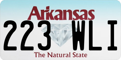 AR license plate 223WLI