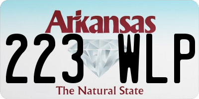 AR license plate 223WLP