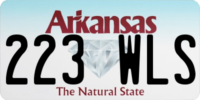AR license plate 223WLS