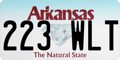 AR license plate 223WLT