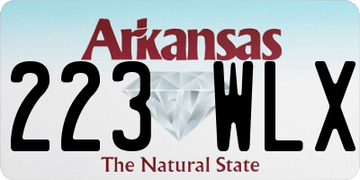 AR license plate 223WLX