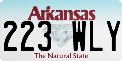 AR license plate 223WLY