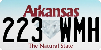 AR license plate 223WMH