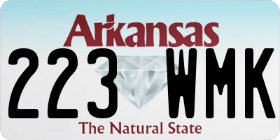 AR license plate 223WMK