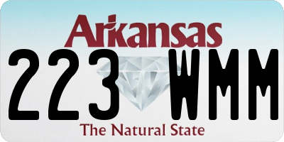AR license plate 223WMM