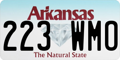AR license plate 223WMO