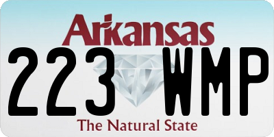 AR license plate 223WMP