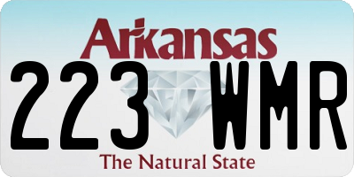 AR license plate 223WMR