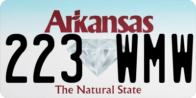 AR license plate 223WMW